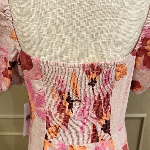 LONDON TIMES Women’s Floral Puff Sleeve Empire Waist Midi Dress. Size 10 - Picture 8 of 12